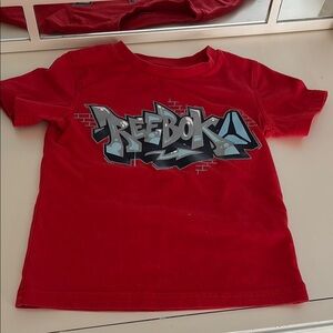 Reebok Kids Red Tee with Graphic Design